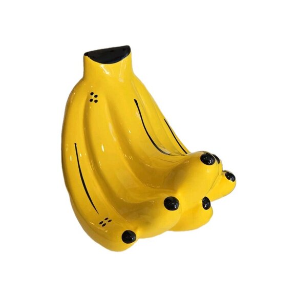 New Retro Large Bundle Of Banana Tropical Ceramic Statue Figure Room Decor - Picture 2 of 3